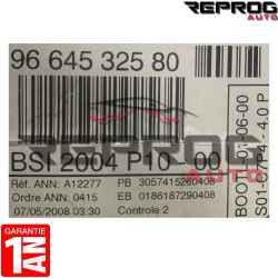 BSI VIERGE CITROEN C2 C3 VALEO P10-00 9664532580