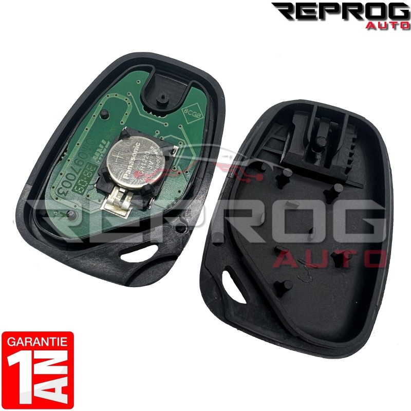 CLÉ VIERGE RENAULT KANGOO X76 MASCOTT TÉLÉCOMMANDE 2 BOUTONS 8201086049 PLIP