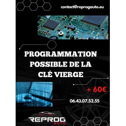 CLÉ VIERGE PEUGEOT 308 2 BOUTONS 1606994980 1606994880 EMETTEUR TELECOMMANDE