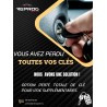 CLÉ VIERGE PEUGEOT 308 2 BOUTONS 1606994980 1606994880 EMETTEUR TELECOMMANDE