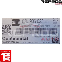 CALCULATEUR MOTEUR DÉCODÉ SEAT LEON 1.6 TDI 5WP42910AA 03L906023LH H43 SIMOS PCR2.1