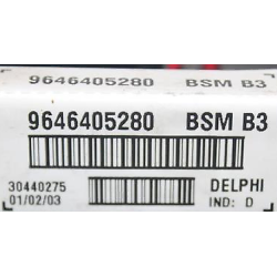 BSM B3 DELPHI PEUGEOT 206 307 CITROEN XSARA PICASSO C2 C3 9646405280