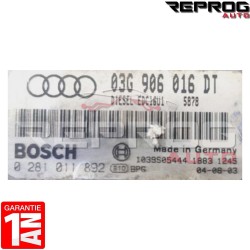 CALCULATEUR DÉCODÉ AUDI A3 2.0 TDI 0281011892 03G906016DT BOSCH EDC16U1