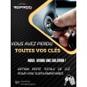 CLÉ VIERGE RENAULT TRAFIC 2 MASTER II TÉLÉCOMMANDE 2 BOUTONS 8201086049 PLIP