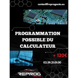 CALCULATEUR MOTEUR AVEC PROGRAMMATION/CLONAGE FORD FUSION 1.4 TDCI 5WS40633A-T 7S61-12A650-FA SIEMENS SID804