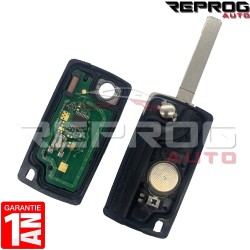 CLÉ VIERGE PEUGEOT PARTNER CITROEN BERLINGO 6490C9 6490E0 CE0536 TELECOMMANDE