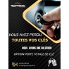 CLÉ VIERGE PEUGEOT 1007 4 BOUTONS 6554GQ 649081 ÉMETTEUR TELECOMMANDE CLEF