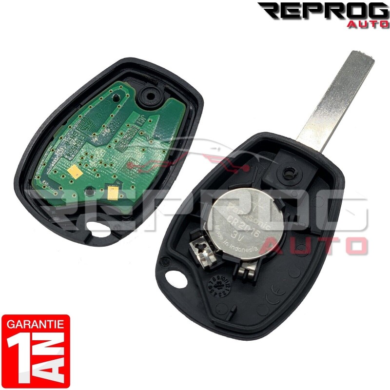 CLÉ VIERGE RENAULT CLIO 3 III MODUS TWINGO II TÉLÉCOMMANDE 2 BOUTONS 7701209235 PLIP CLEF