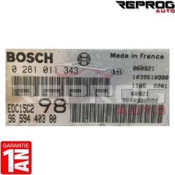 CALCULATEUR DÉCODÉ CITROEN PEUGEOT FIAT 0281011343 9659440380 BOSCH EDC15C2