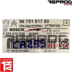 CALCULATEUR AIRBAG VIERGE PEUGEOT 2008 3008 5008 0285010830 9675181780 BOSCH