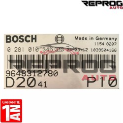 CALCULATEUR DÉCODÉ FIAT PEUGEOT CITROEN 0281010346 9648312780 BOSCH EDC15C7