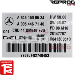 CALCULATEUR MOTEUR MERCEDES CRD.11 A6461500534 A0054467140 28147767 DELPHI