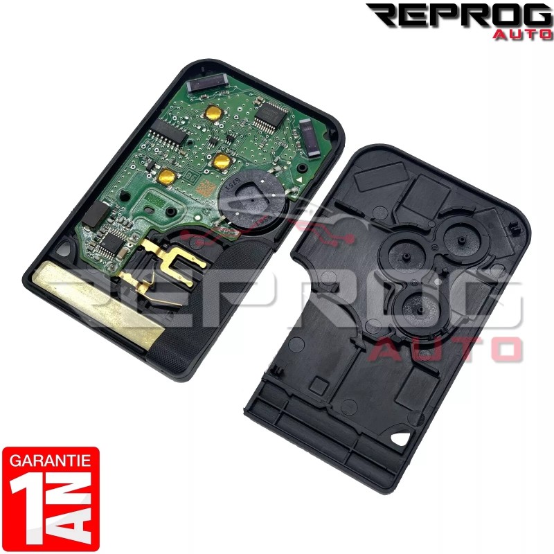 CARTE VIERGE RENAULT CLIO 3 RS MAIN LIBRE 285975219R 7701209137 BADGE PCF7943AT