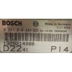 CALCULATEUR DÉCODÉ FIAT PEUGEOT CITROEN HDI 0281010484 1329214080 BOSCH EDC15C7