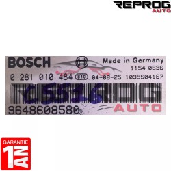 CALCULATEUR DÉCODÉ FIAT PEUGEOT CITROEN HDI 0281010484 9648608580 BOSCH EDC15C7