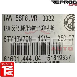 CALCULATEUR MOTEUR VIERGE FIAT IAW 5SF8.MR D032 HW401 1304-U46 51819337